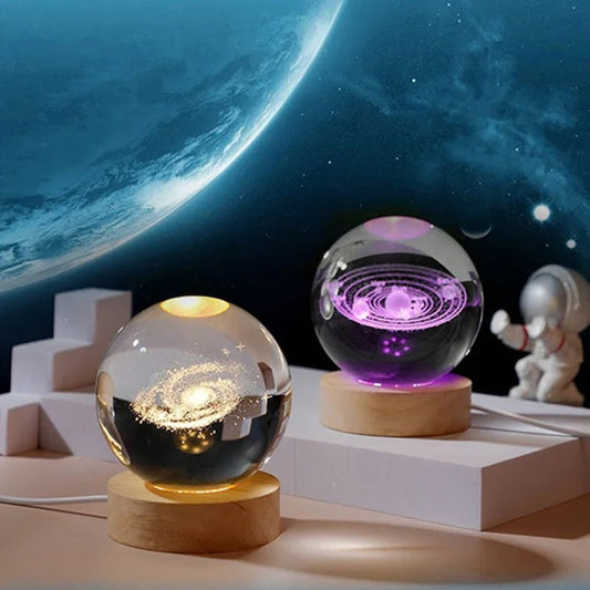 Galaxy Globe Crystal Lamp